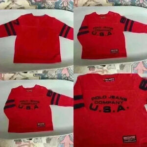 Vintage Ralph Lauren USA polo company jeans long sleeve jersey.